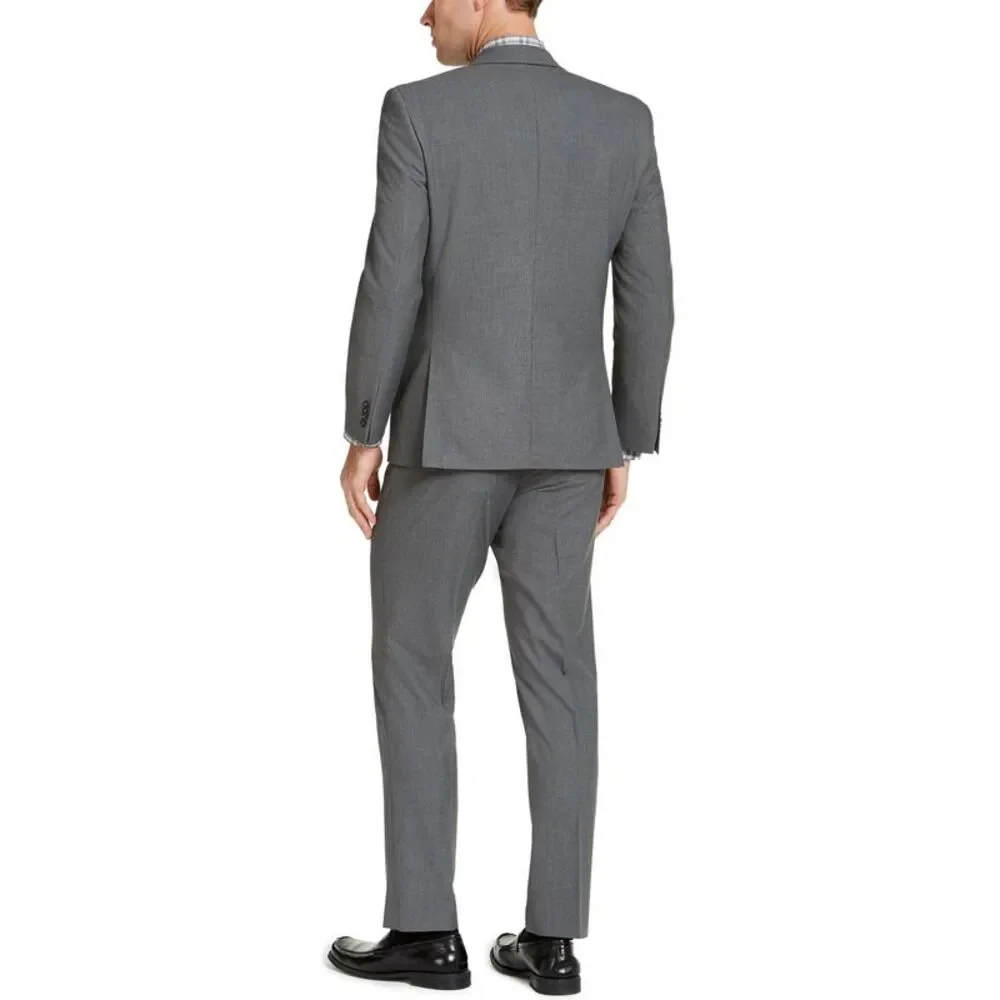 Izod Mens Classic-Fit Suits 38 Regular Grey Pants 32 Waist - NWT $395